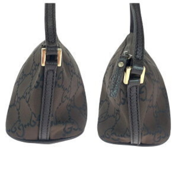 GUCCI Brown Canvas Handbag Accessory Pouch - Picture 9 of 9